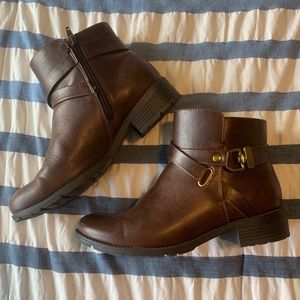Brown ankle boots